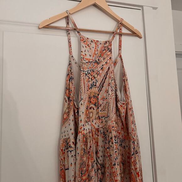 Old Navy Floral Paisley Maxi Dress Women’s 2X Sleeveless Cottagecore Scoop Neck - Picture 7 of 9